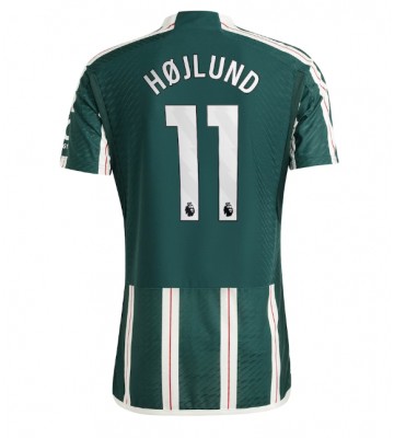 Lacne Muži Futbalové dres Manchester United Rasmus Hojlund #11 2023-24 Krátky Rukáv - Preč